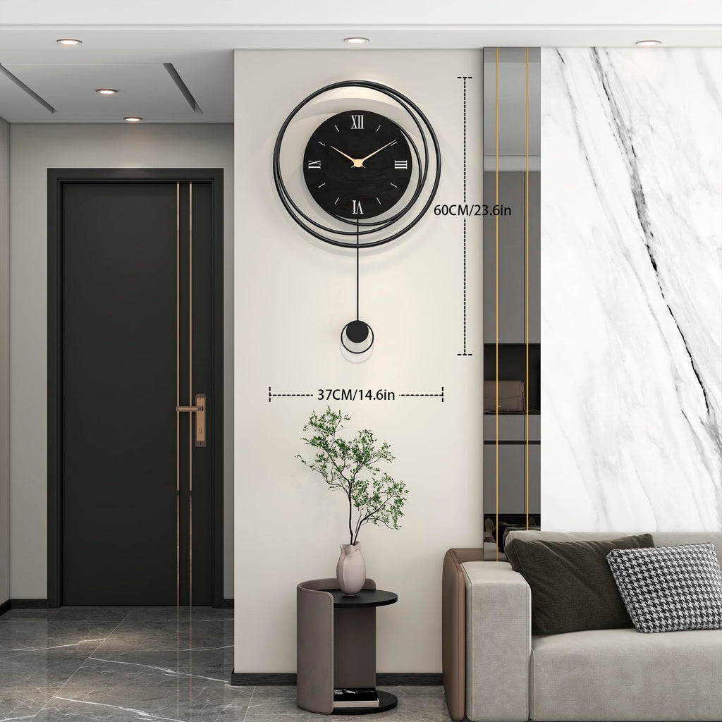 Big Modern Decorative Pendulum Wall Clock Decor