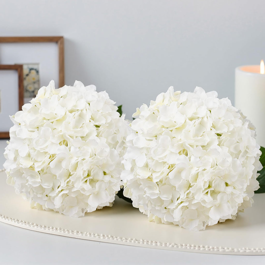 Artificial, 105 pcs Real Looking White Silk Fake Bulk, White Faux Bridal Shower with Stems for DIY Wedding Bouquets