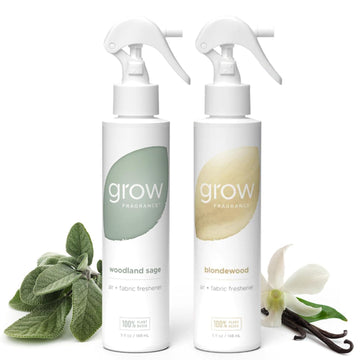 Scented Fabric and Room Air Freshener Spray - Certified Non-Toxic, 100% Plant-Based Essential Oils - 5 oz (Blondewood