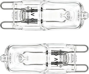 Oven and Microwave Light Bulb, G9 40W, 2 Pack
