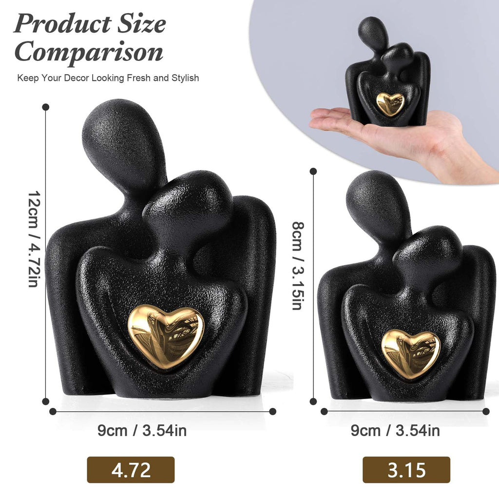 Mini Couple Statue Tv Stand Decor Items Home Decor, Bedroom Decor for Couples Sculpture for Anniversary Wedding, Love
