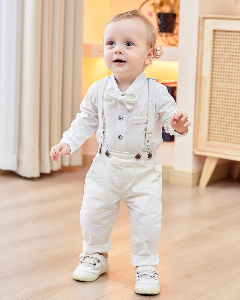 Baby Boy Clothes Suit Boys Baptism Easter Outfits 5Pcs Set