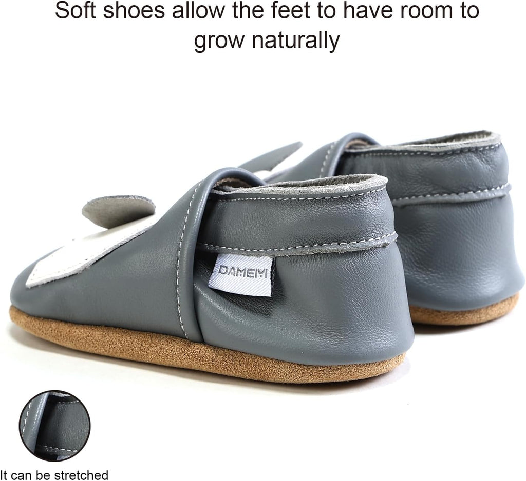 Baby Shoes Genuine Leather Soft Sole Non-Slip Infant Toddler Moccasins