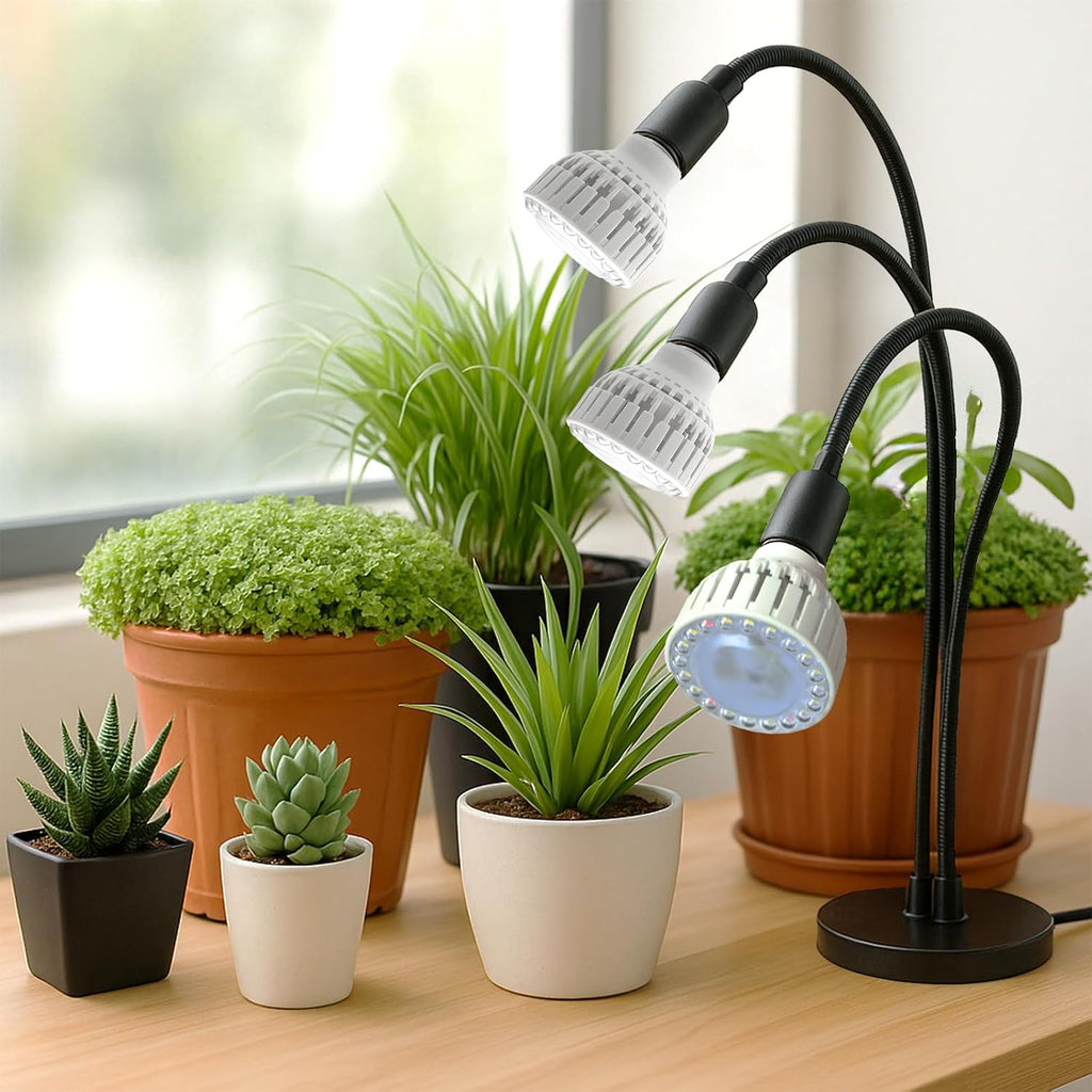 LED Grow Bulb,12W (80Watts Equiv) 5000K White Full Spectrum Plant Light for Indoor Plant Growing,Super Bright & High