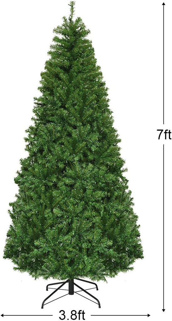 7 FT Pre-lit Christmas Tree, Artificial Holiday Xmas Tree | 500 Warm White & Multicolored Lights, 11 Modes, 1570
