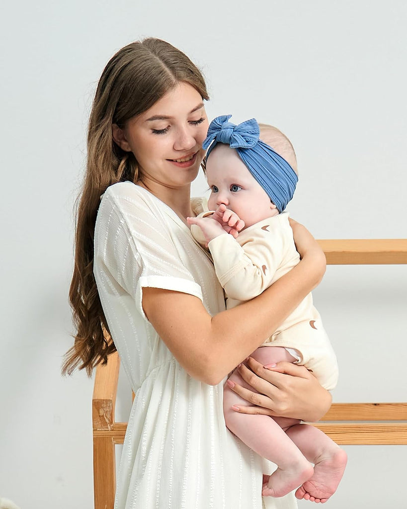 18pcs Baby Nylon Headbands Hair Bow Elastics Hairbands