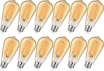 Dimmable Vintage LED Edison Bulbs 60W Equivalent 6W 850 Lumens