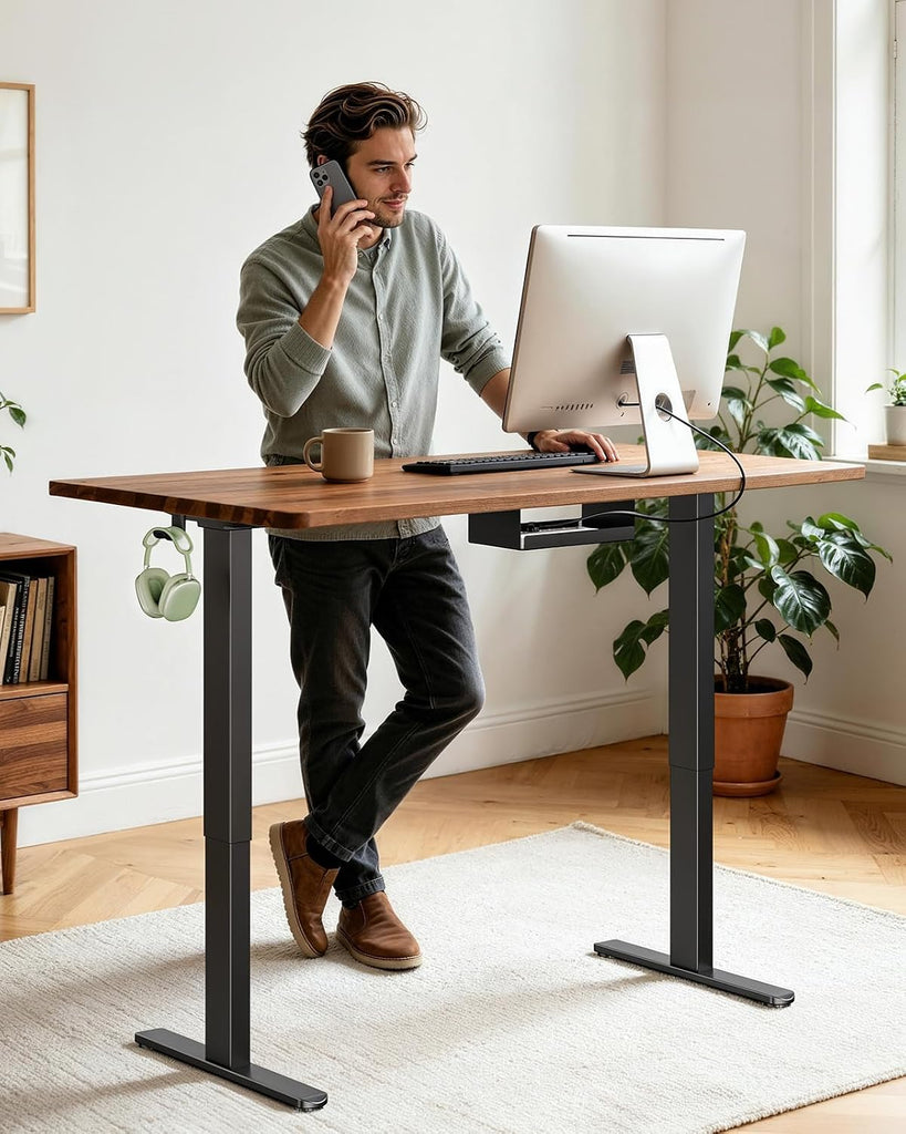 Dual Motor Standing Desk Frame for 44-90 inch Desktops, 264 lbs | 28-47 Inch Height Range, Stability & Quiet Lifting
