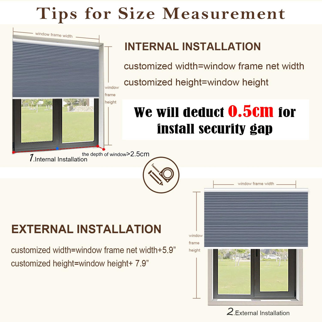 Motorized Blackout Cellular Shades Customized Size Thermal Insulation Window Blinds, Honeycomb Blinds, Club