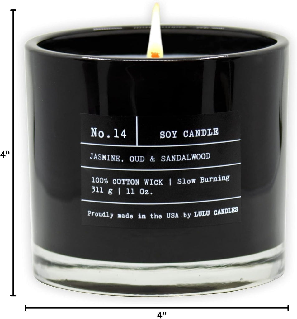 Jasmine, Oud & Sandalwood Soy Blend Jar Candle, 11 Oz.