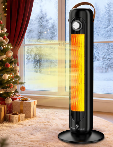 24 Inch Outdoor Heater, 1500W PTC Electric Patio Heaters