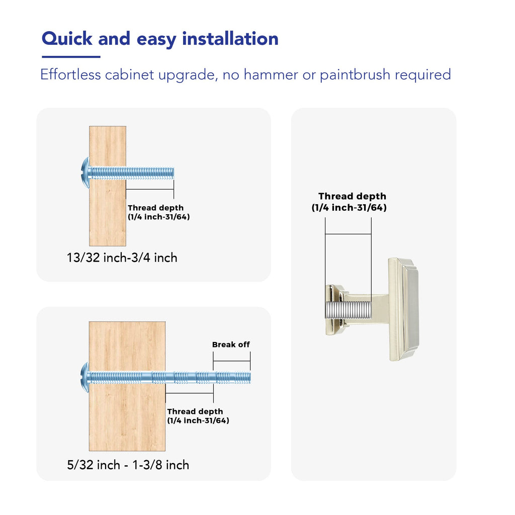 Gold Cabinet Pulls, Single Hole, 5 Pack