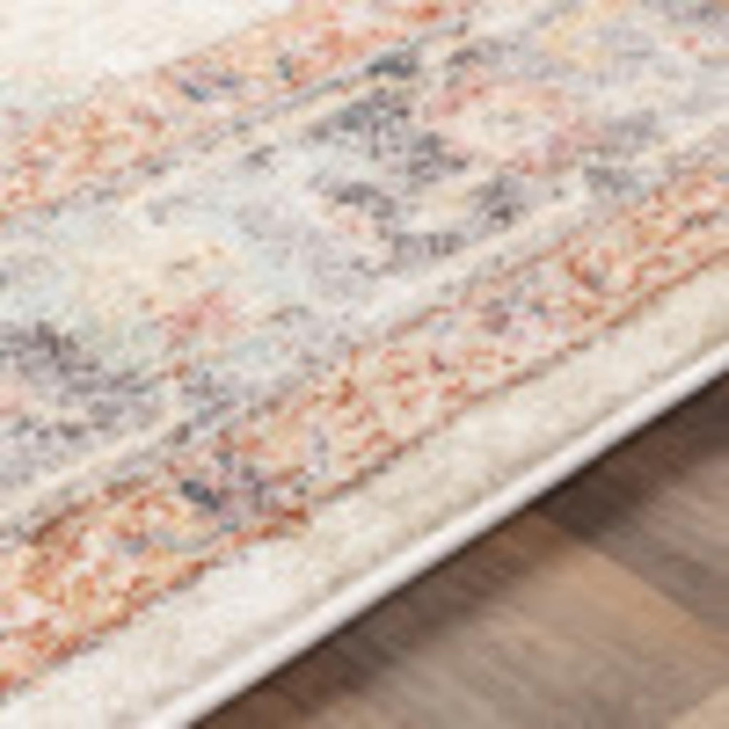 Solk Vintage Medallion Area Rug,5'3" x 7'3",Khaki