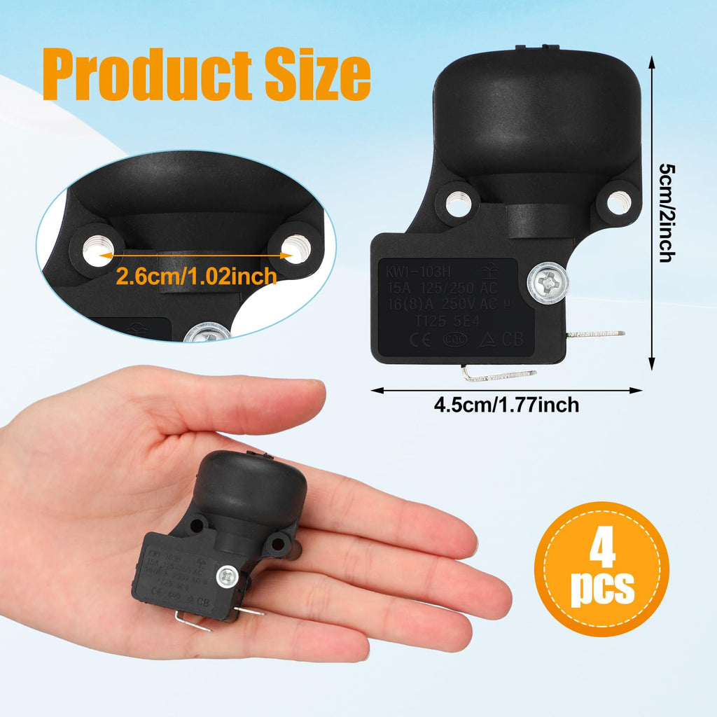 4 Pcs Fd4 Dump Switch Patio Heater Anti Tilt Switch Replacement for Outdoor