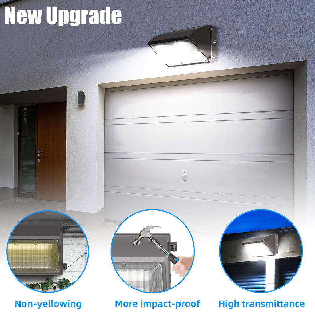 LED Wall Pack Light with Dusk to Dawn for Warehouse