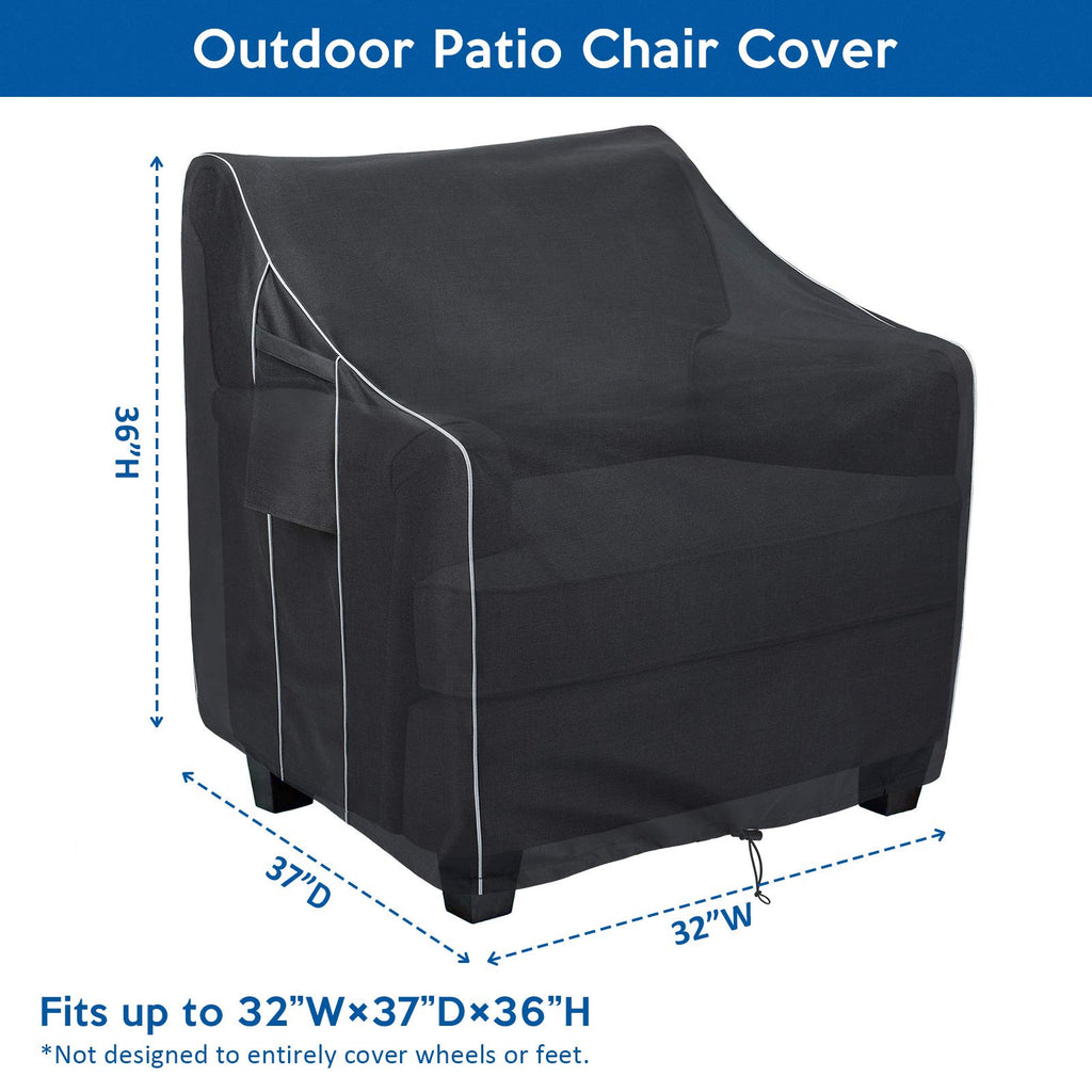 Outdoor Chair Covers Waterproof, Heavy-Duty Cover Fit 32x37x36 in