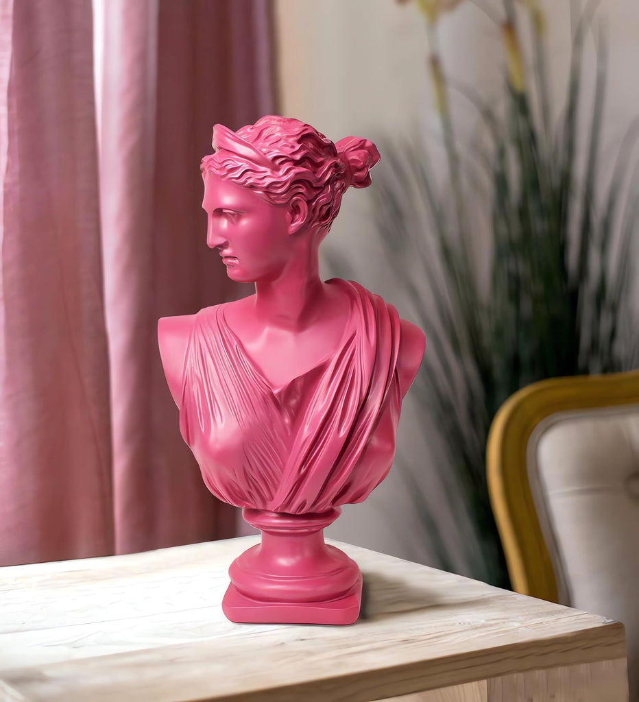 12Inch Greek Statue of Diana Goddess - Classic Head Bust Greek Mythology Figurine Sculpture