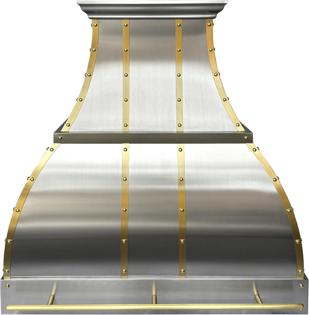 30 Inch Stainless Steel Wall Mount Range Hood 900 CFM 4 Speed Gesture & Touch Control Convertible Ducted/Ductless
