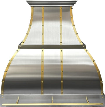 30 Inch Stainless Steel Wall Mount Range Hood 900 CFM 4 Speed Gesture & Touch Control Convertible Ducted/Ductless