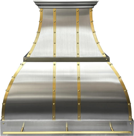 30 Inch Stainless Steel Wall Mount Range Hood 900 CFM 4 Speed Gesture & Touch Control Convertible Ducted/Ductless