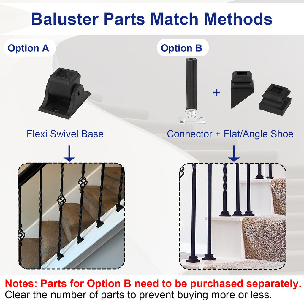 5-Pack Decorative Balusters for Staircase Interior