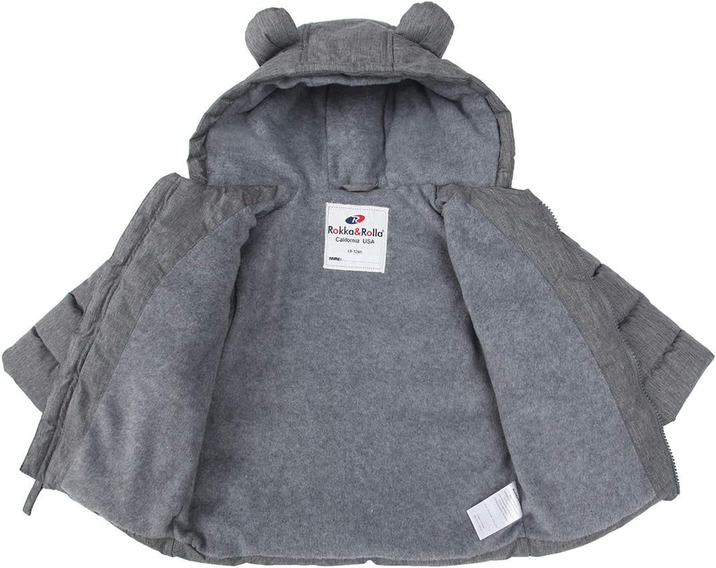 Baby Boys' Fleece Lined Winter Puffer Jacket for Infant