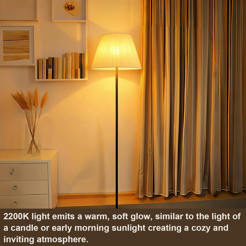 ST64 Vintage Edison Filament Led Bulb Amber, 6 pack Long Lasting Antique Edison Bulb ST64 4w (40watt Equivalent)