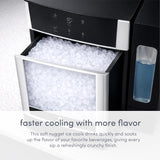 Nugget Ice Maker Chewable Ice 38 lbs Per Day, One Click Operation, Large Ice Storage, 1 Gallon Water Tank