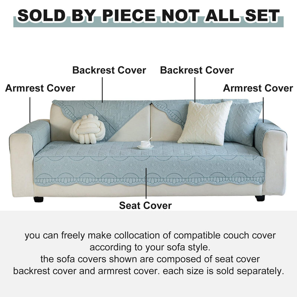 Quilted Couch Covers for Sofa Floral Couch Cover for Sectional Sofa