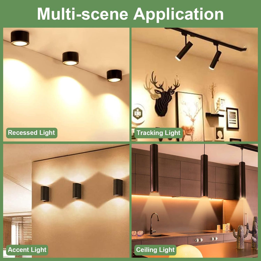 GU10 120V 50W Halogen Light Bulbs for Track and Range Hood, GU10+C Candle Warmer Lamp with Dimmable, 2700K Warm