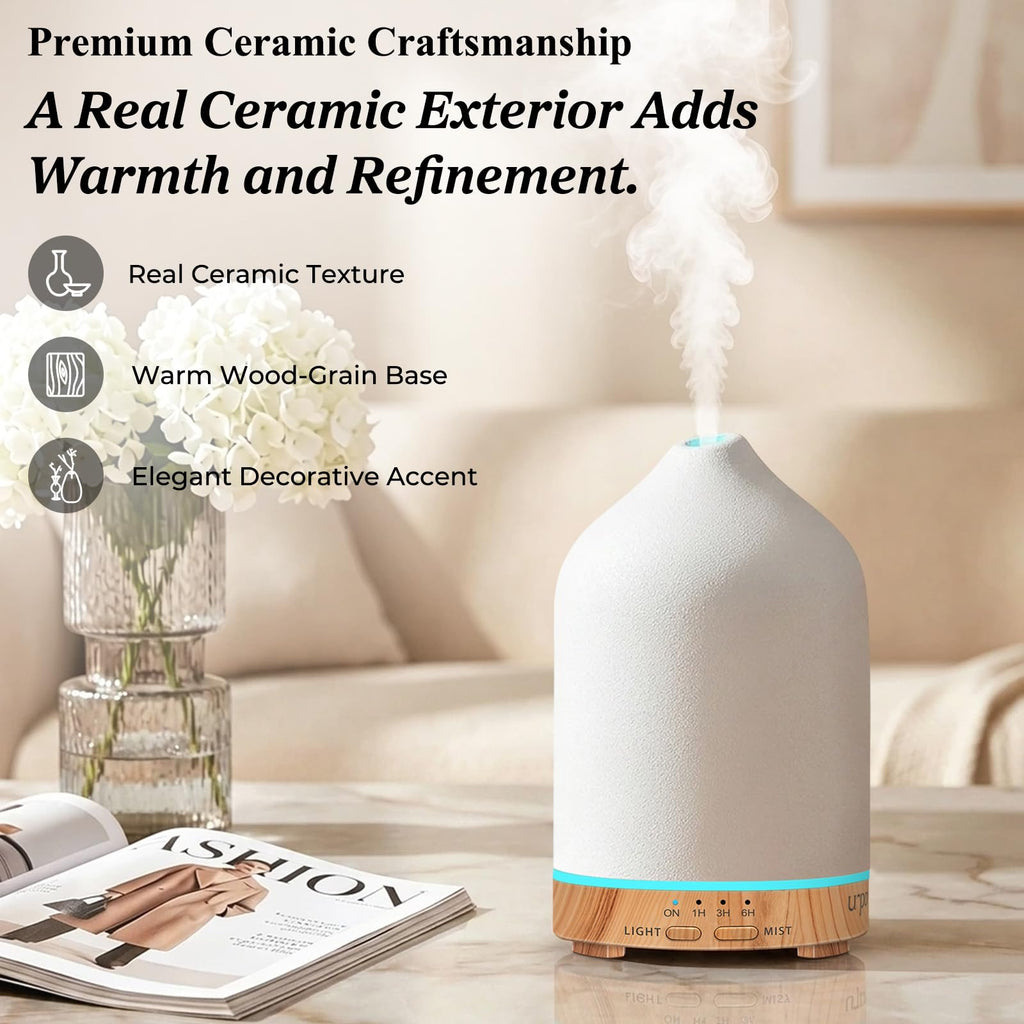300mL Ceramic Essential Oil Diffuser Aromatherapy Diffuser