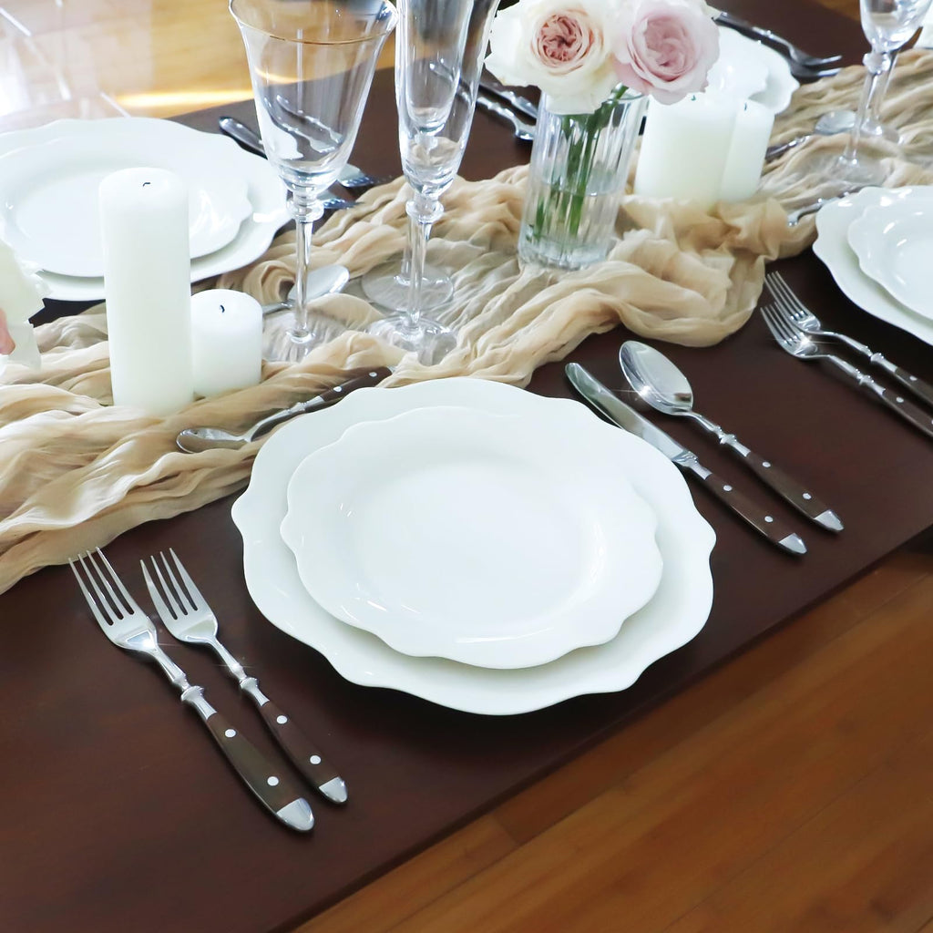 Silverware Set Brown Luxury Vintage Handle 60-Piece Service for 12