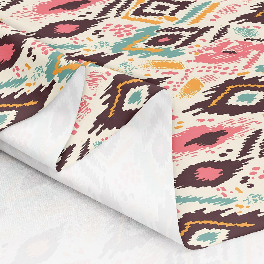 Mexican African Pattern Fabric by The Yard, Tribal Ethnic Abstract Art Soft Polyester No Stretch Sewing Craft, Aztec