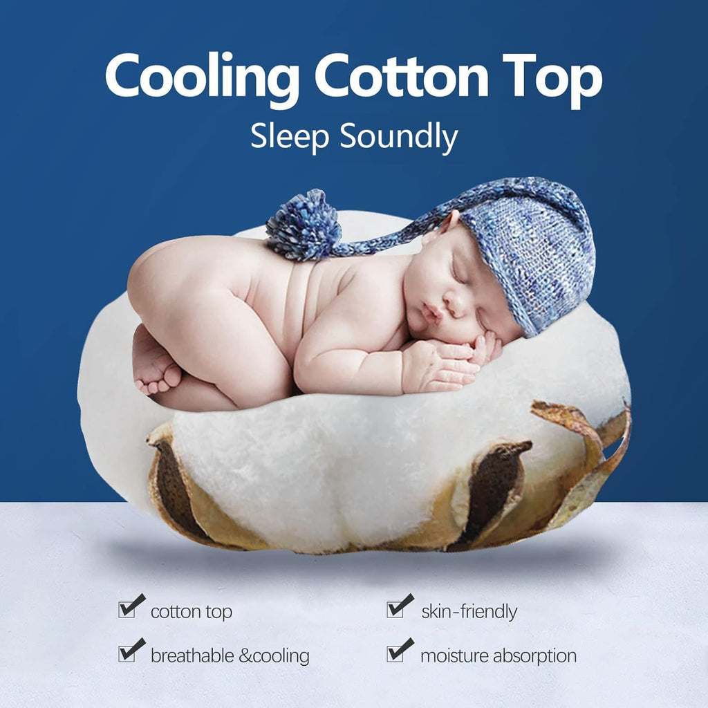 King Mattress Topper, Cotton Extra Thick Pillow Top Mattress Pad | 100% Cotton Top Bed Topper Protector, Cooling