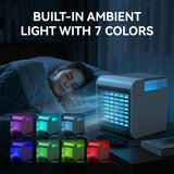 Portable Air Conditioner Fan, 4-in-1 Mini Air Cooler with 450ML Water Tank