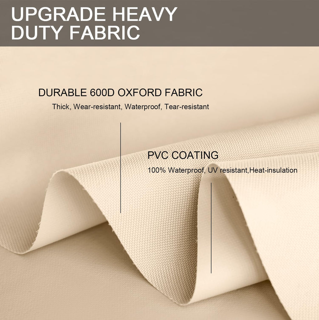 Patio Furniture Set Covers Waterproof Patio Conversation Sets Cover Heavy Duty 600D Outdoor Sectional Sofa Couch
