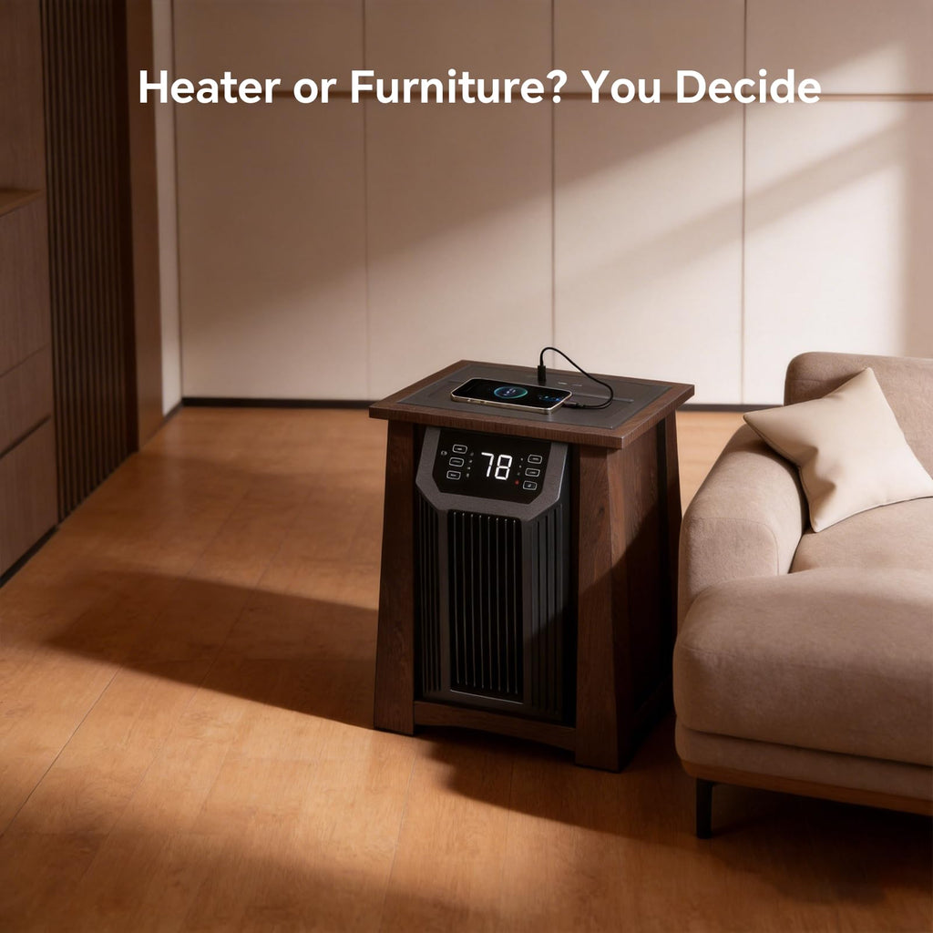 Infrared Cabinet Heater, 1500W Space Heater with Remote & Timer