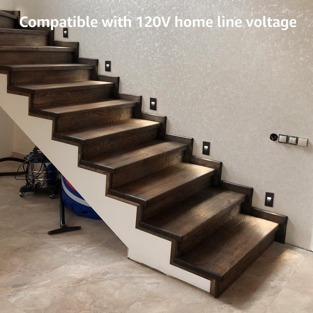 3CCT 120V LED Step Lights, Vertical, Oil Rubbed Bronze