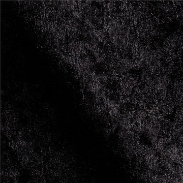 Panne Velvet Velour Black, Fabric by the Yard