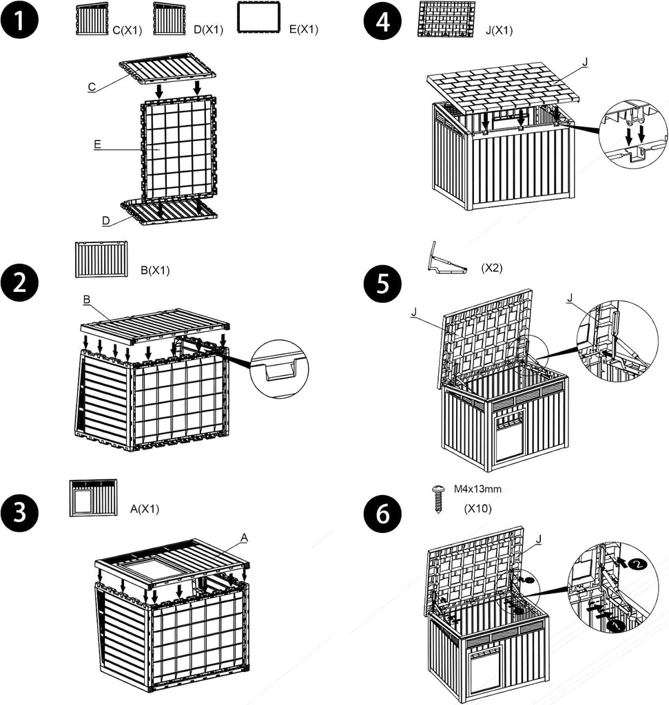 Dog House Indoor Outdoor, Waterproof Dog House for Small to Medium Dogs, Easy to Assemble and Clean, Doghouse with Air