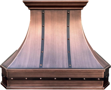30 Inch Copper Wall Mount Range Hood Baffle Filters