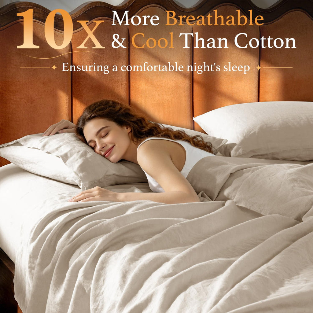 100% French Linen Sheets - Bed Sheets