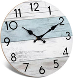 Wall Clock Silent Non-Ticking 14 Inch Battery Operated Country Large Retro Rustic and Beach Style Decorative for