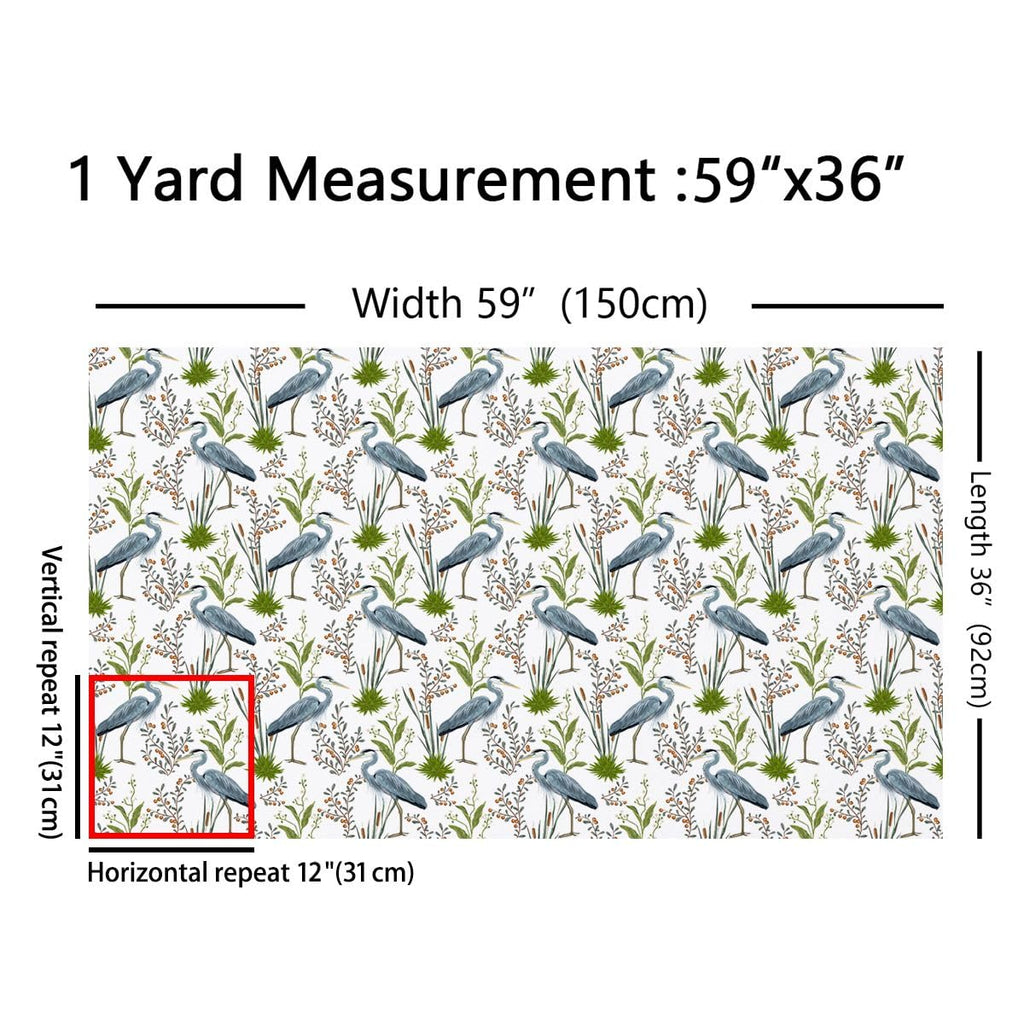 Flamingo Fabric By The Yard, Leaves Upholstery Fabric, Wild Animals
