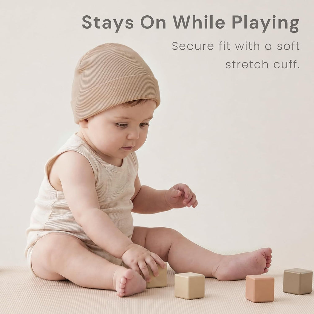 6 Pack Baby Beanie Hats for Infant Girls Boys