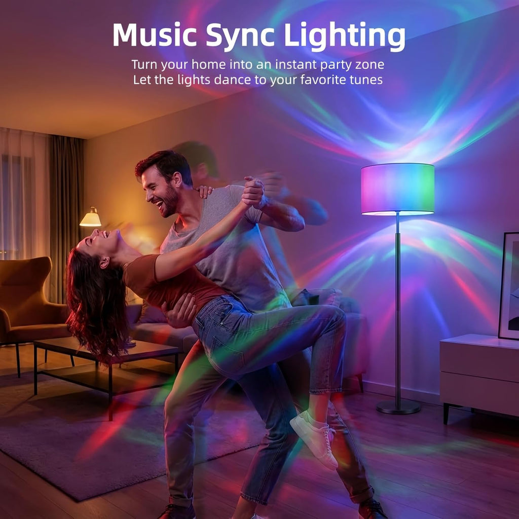 Smart Light Bulbs with Remote, Color Changing Dimmable Multicolor LED Bulb, Works with Alexa & Google Home, 9W A19