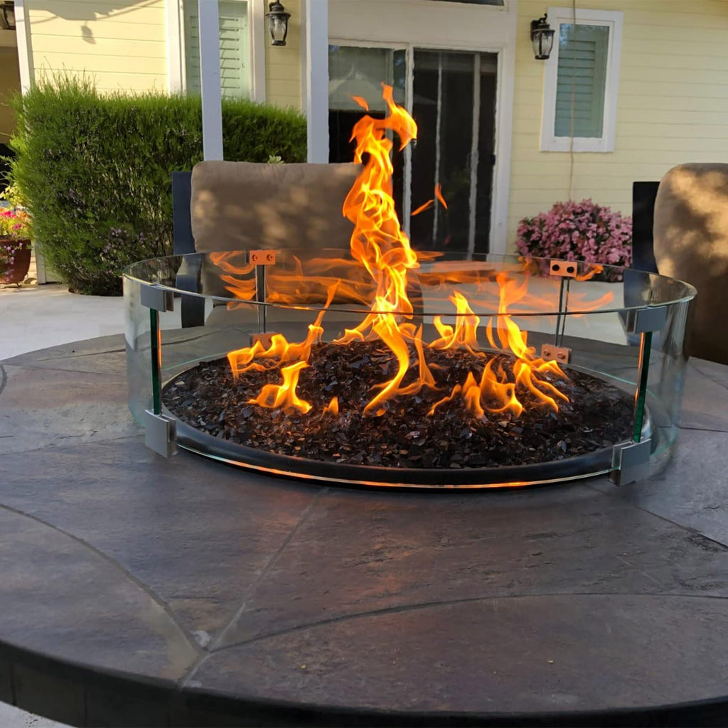 Fire Pit Wind Guard Round, 17" Fire Pit Wind Guard