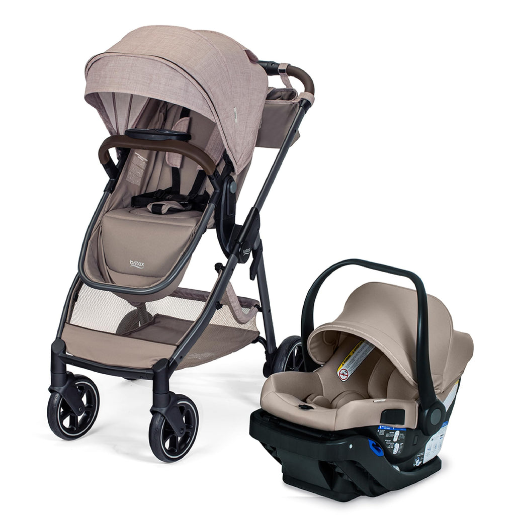 Britax Phases Travel System with Arbor Infant Car Seat - Teak