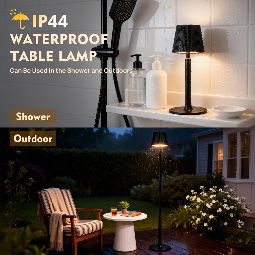 LED Standing Floor Lamp, Corner, Black