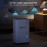 3500 Sq.Ft Dehumidifier, 50 Pint Dehumidifiers for Home and Basement with Drain Hose, Ultra